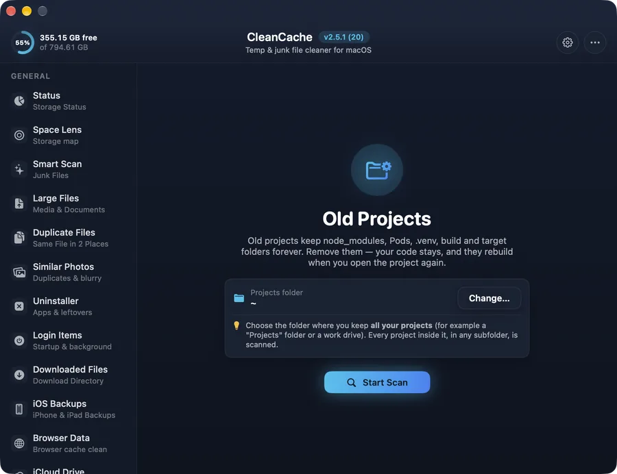 Old Projects in CleanCache